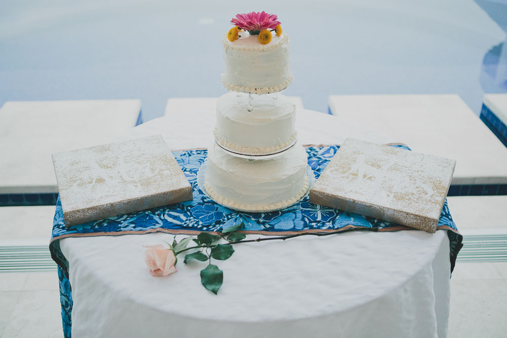 Wedding Cake on table