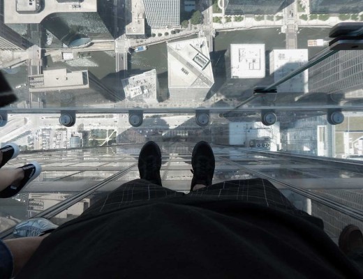 view from the Skydeck Ledge in the Willis Tower, Chicago | DitchingNormal