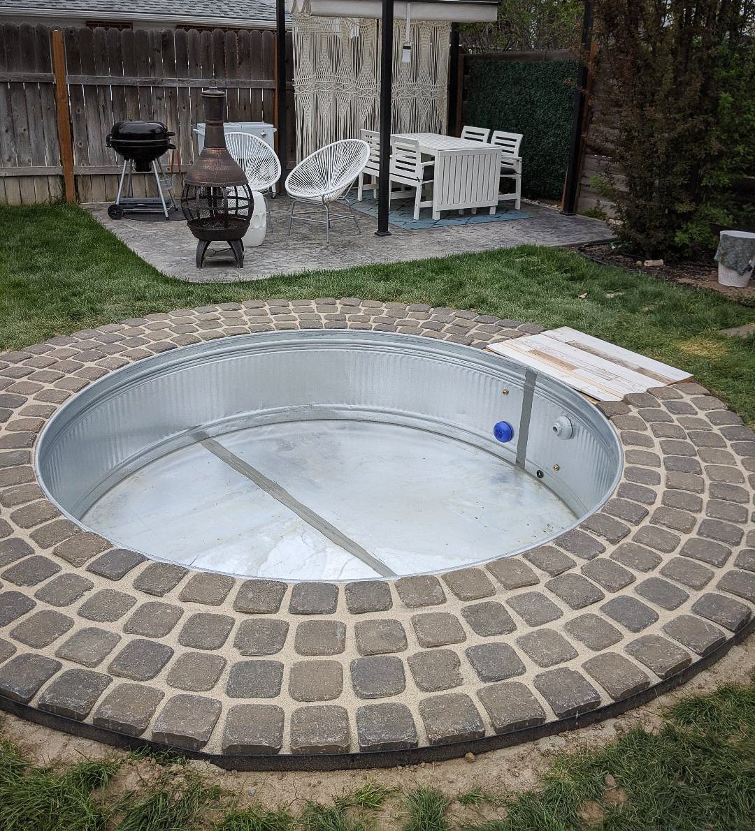 In-Ground Stock Tank Pool and Hot Tub